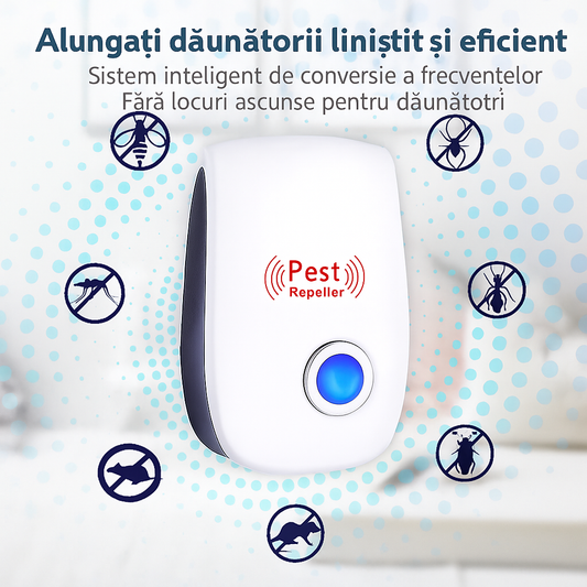 Dispozitiv ultrasonic de alungare a dăunătorilor – 1 + 1 GRATIS!